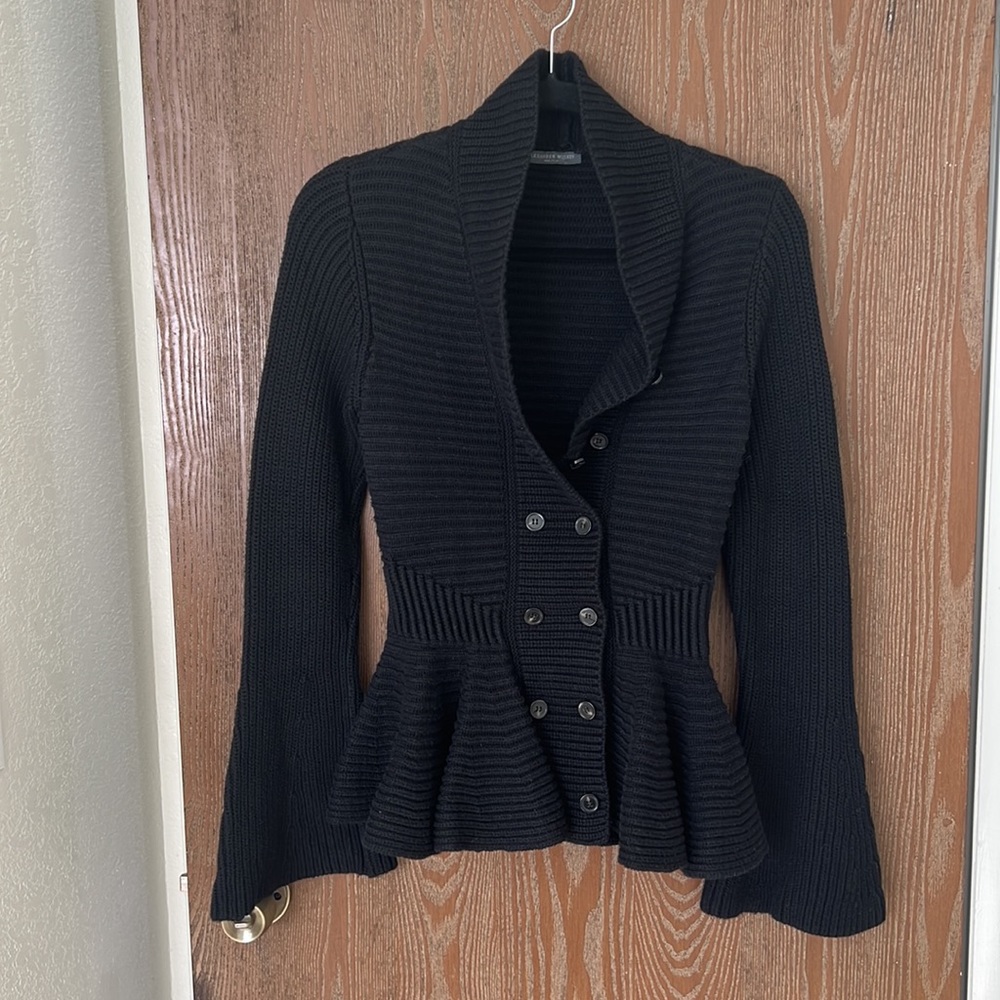 Alexander McQueen peplum cardigan